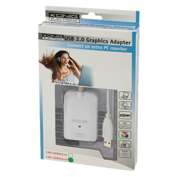 CMP-USBVGA10 König usb 2.0 naar vga grafische adapter Verpakking foto